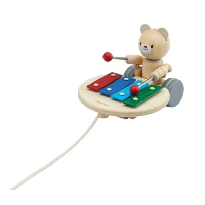 PULL-ALONG MUSICAL BEAR